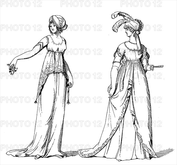 Parisian woman of 1801 and English woman of 1803
