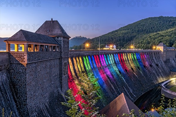 Dam in the evening light