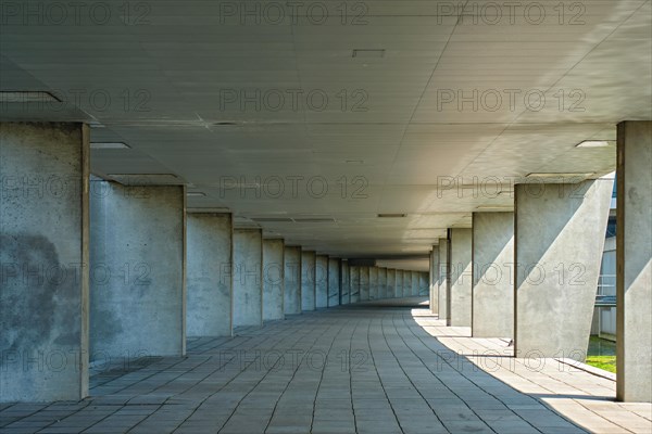 Gallery tunnel rainbow passage under NAI building