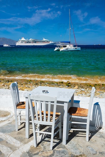 Tourist greek scene