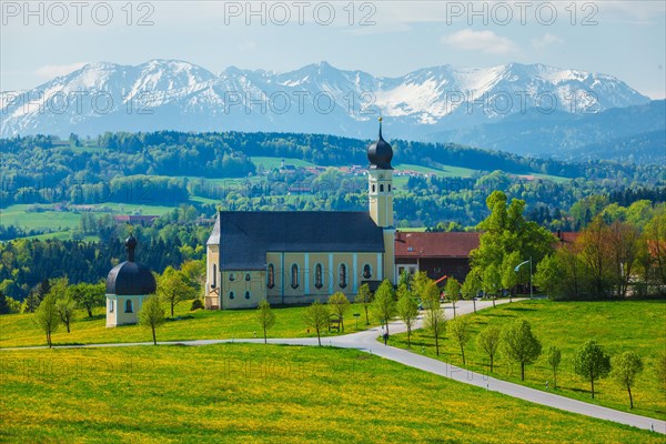 View of Bavaria countryside rural scene
