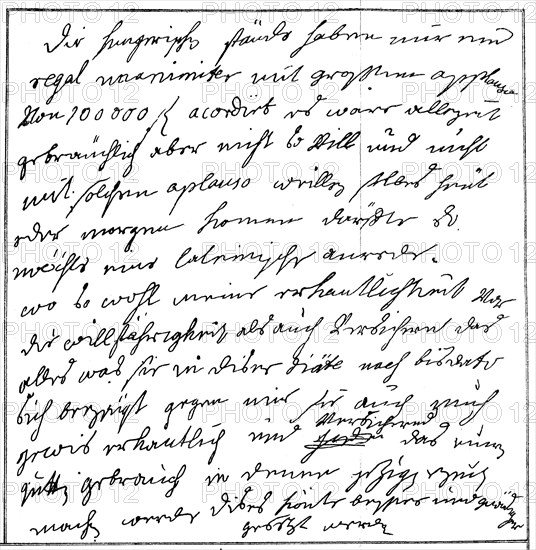 Letter from Empress Maria Theresa to the State Chancellor Wenzel Anton Count Kaunitz-Rietberg