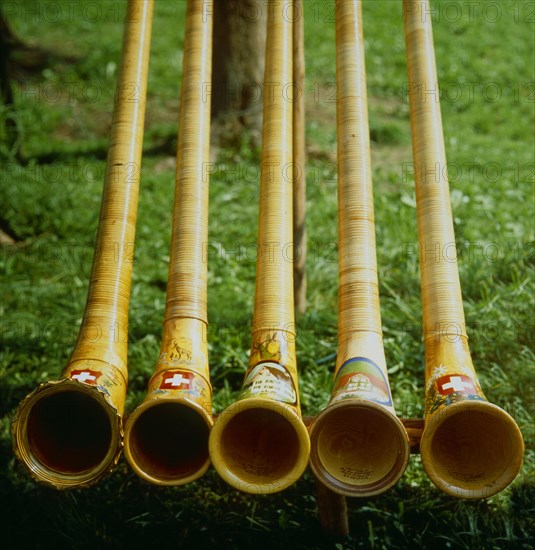 Alphorn players