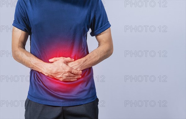 Person with stomach pain