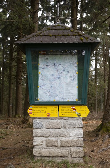 Information board at the summit of Sternstein