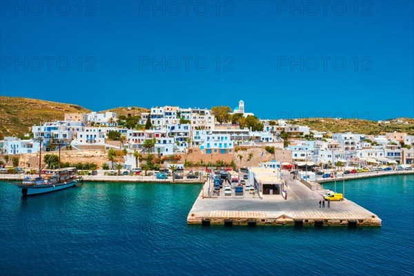 Adamantas Adamas harbor town of Milos island