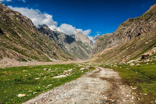 Dirt road in Himalayas