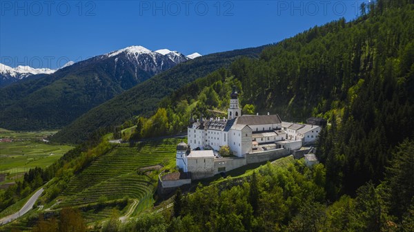 View of Abbazia di Monte Maria Val Venosta Burgusio