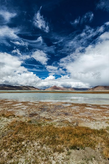 Himalayan scenic landscape scenery near Tso Kar