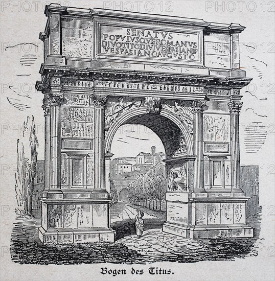 Arch of Titus in 1800