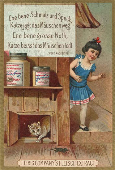 Picture series Children and Proverbs: ene bene lard and bacon