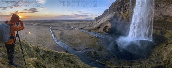 Photographer at Seljalandsfoss