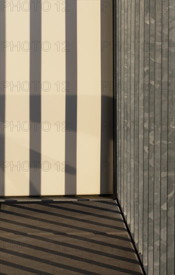 Balcony railing with shadow casting