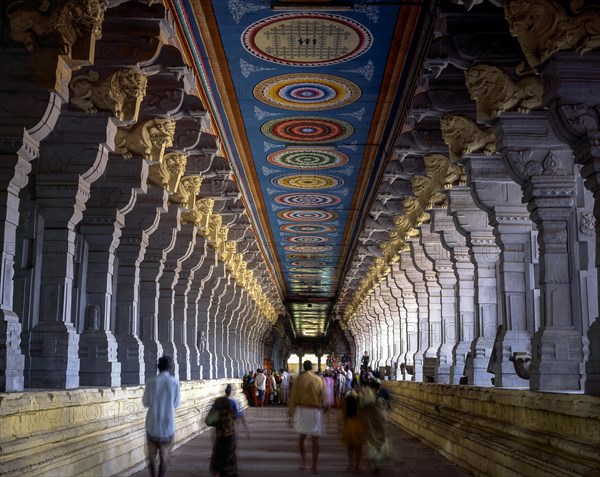 Ramanathaswamy temple corridor in Rameswaram