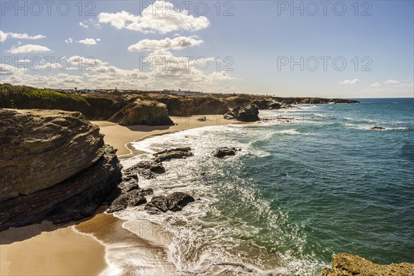 Spectacular cliffs and beaches on Vicentina Coast between Porto Covo and Sines