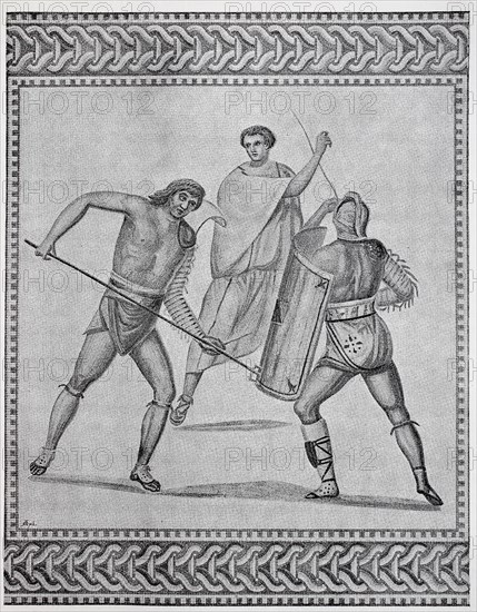 Fight of the gladiators