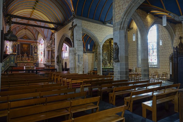 Main and side aisles of the church