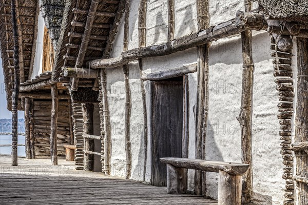 The pile dwellings in Unteruhldingen on Lake Constance