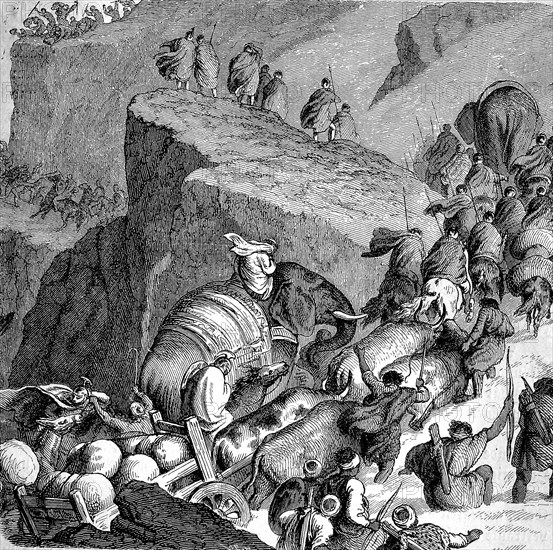 Hannibal's crossing of the Alps in 218 BC was one of the most important events of the Second Punic War