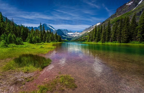 Beautiful nature view in Glacier National Park