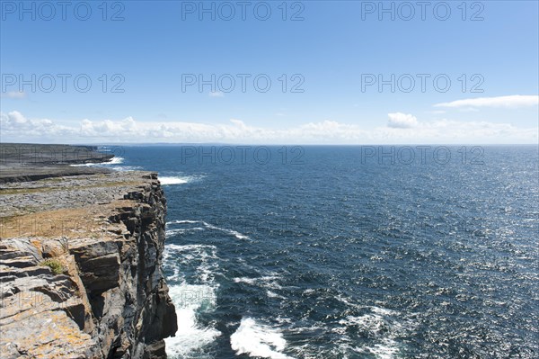 Cliff facing the Atlantic Ocean