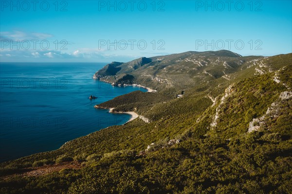 Beautiful coastal landscape of Natural Park of Arrabida