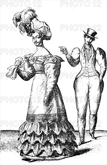 Mockery of Paris Fashion in 1827