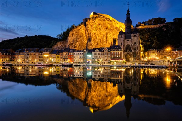 Night view of Dinant town