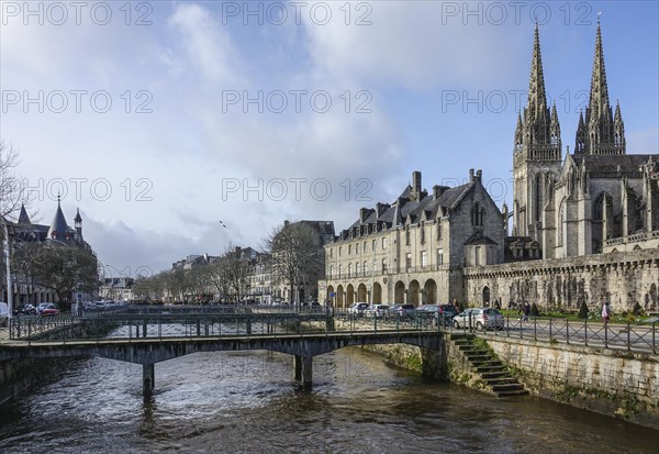 Saint-Corentin Gothic Cathedral and Musee Departemental Breton