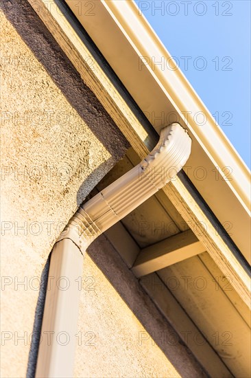 House with new seamless aluminum rain gutters