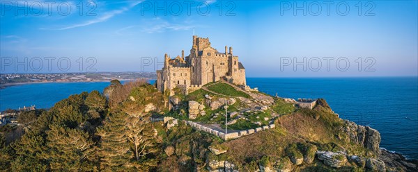 St Michaels Mount from a drone