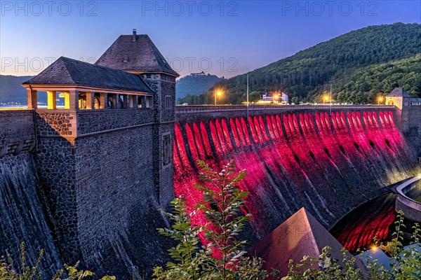Dam in the evening light