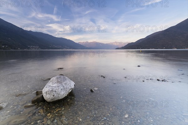 Single stone on the shore