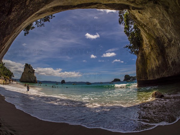 View from cave Cathedral Cave