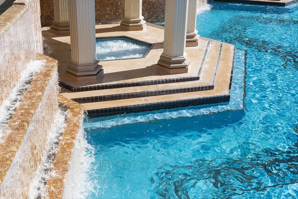 Exotic luxury swimming pool water