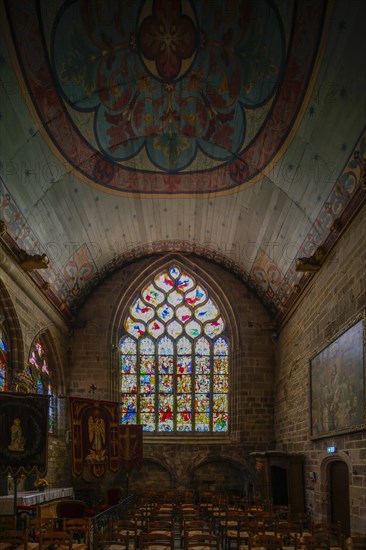 Notre-Dame-de-Roscudon church in the Flamboyant Gothic style