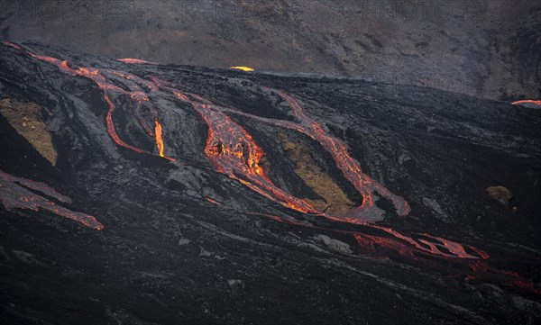 Glowing lava