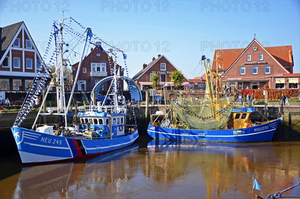 Blue fishing boat