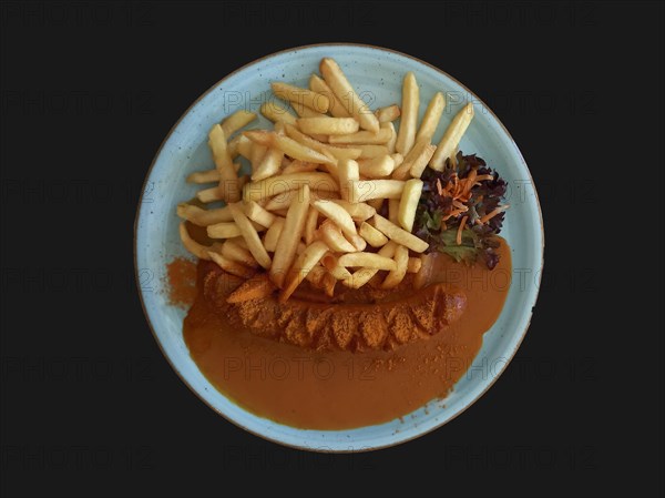 Currywurst with french fries