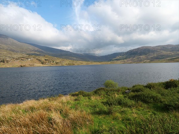 Irish hilly landscape at Lough Acoose