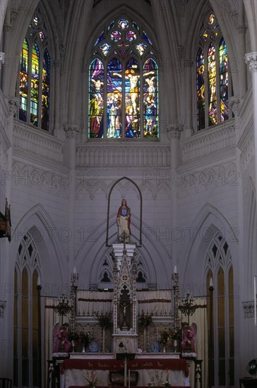 Alter in St. Philomena's Cathedral built in 1936 in Mysuru or Mysore