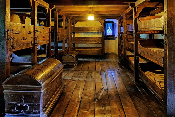 Original boys' dormitory of the first youth hostel from 1914 in Altena Castle