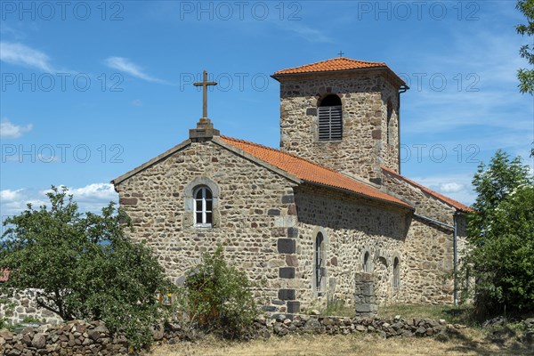 Saint-Geron church. Â Haute Loire departement. Auvergne Rhone Alpes. France