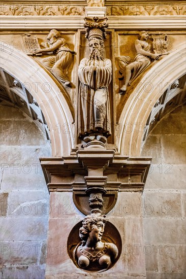 Sculptures in the sacristy of San Salvador