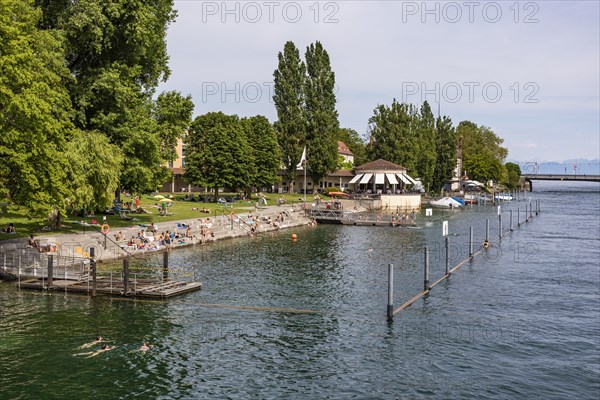 Konstanzer Rheinstrandbad am Seerhein