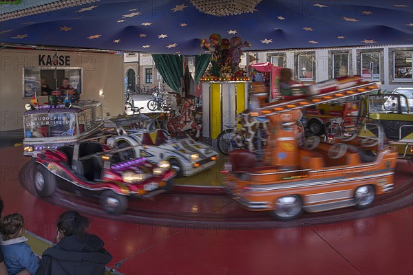 Children's carousel at the city festival