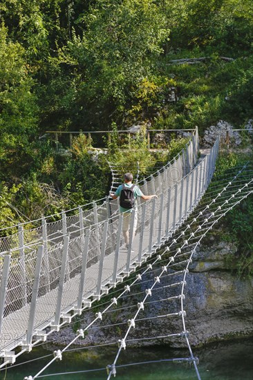 Haengebruecke im Fuerstlichen Park Inzigkofen