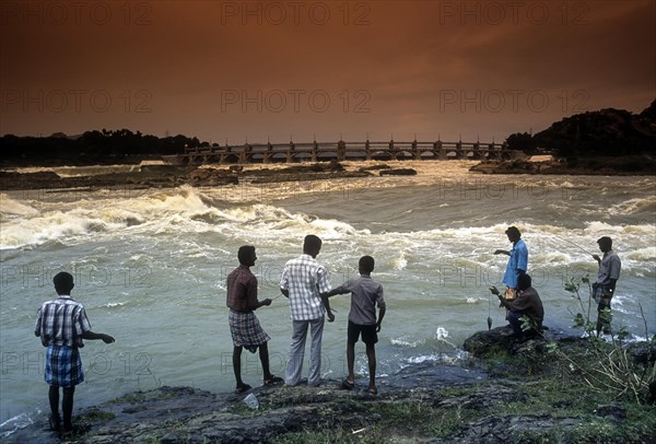 People fishing