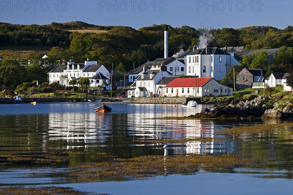 View of coastal village