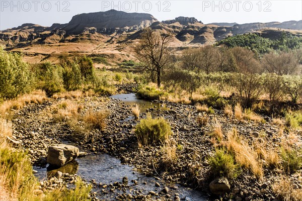 Scenically spectacular Drakensberg Mountains rise to 3482 m